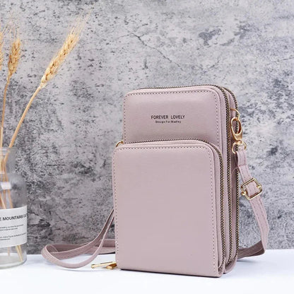 Small Leather Crossbody Bag/Mini Messenger Shoulder Purse LUXURY