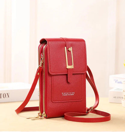 Women's Leather Cell Phone Bag