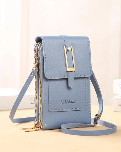 Women's Leather Cell Phone Bag
