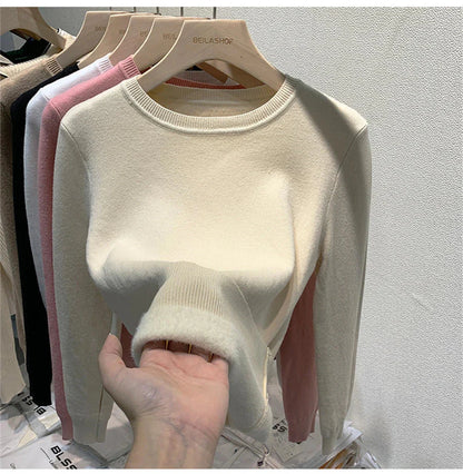 Women's Winter Sweater with Round Neck