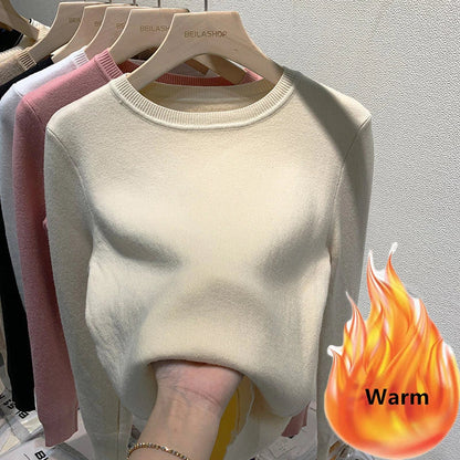 Women's Winter Sweater with Round Neck